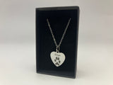 Paw Print Heart Necklace