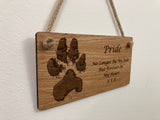 Hanging Wooden Plaque